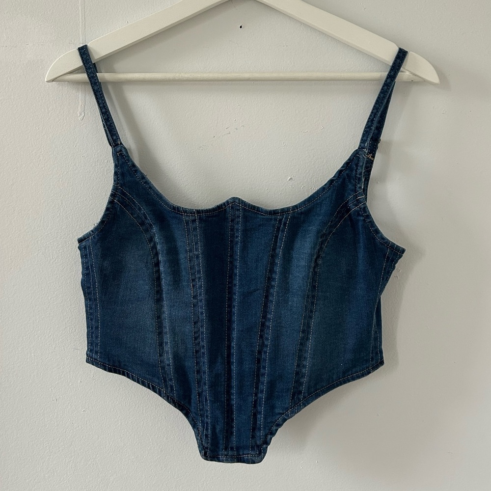 Dana Foley Denim Bustier